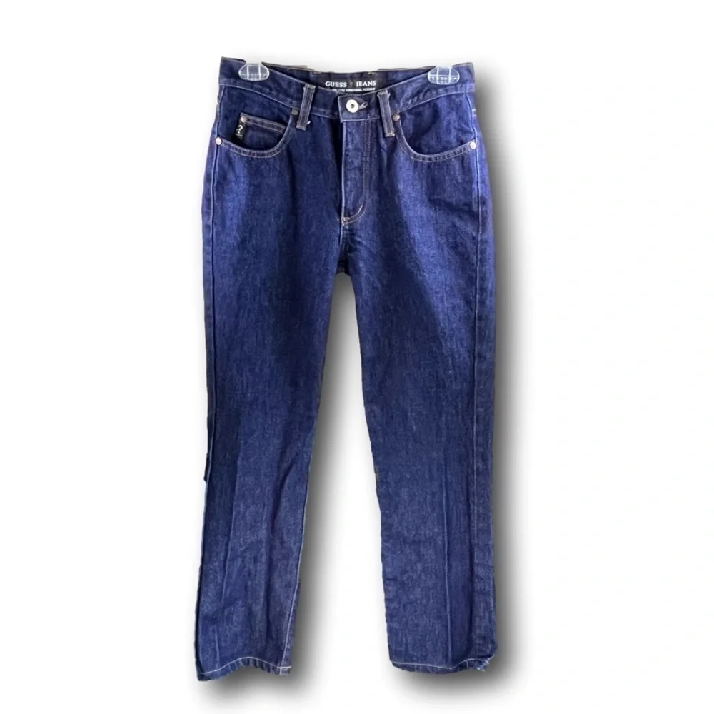 Guess straight leg jeans 100% cotton dark wash - Picture 2 of 10